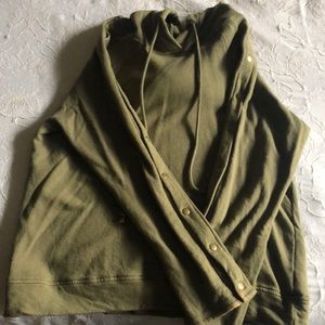 Hoodie with metal accents